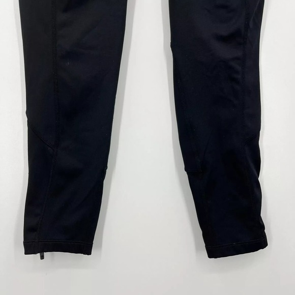 Athleta Leggings Women's Size S Black Elastic Waist Logo Skinny Ankle Zip - Picture 9 of 10